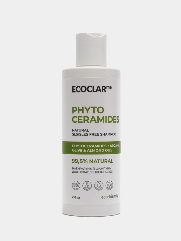 ECOCLARme / Натуральный шампунь "PHYTO CERAMIDES" для ослабленных волос, 250 мл