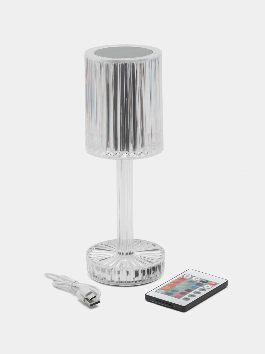 Светильник на ножке с пультом Crystal Table Lamp USB