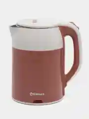 Чайник электрический Sakura SA-2168WBR, бело-молочный шоколад, двухслойный, 1.8 л
