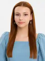 Серьги с натуральным кристалом Аметистом