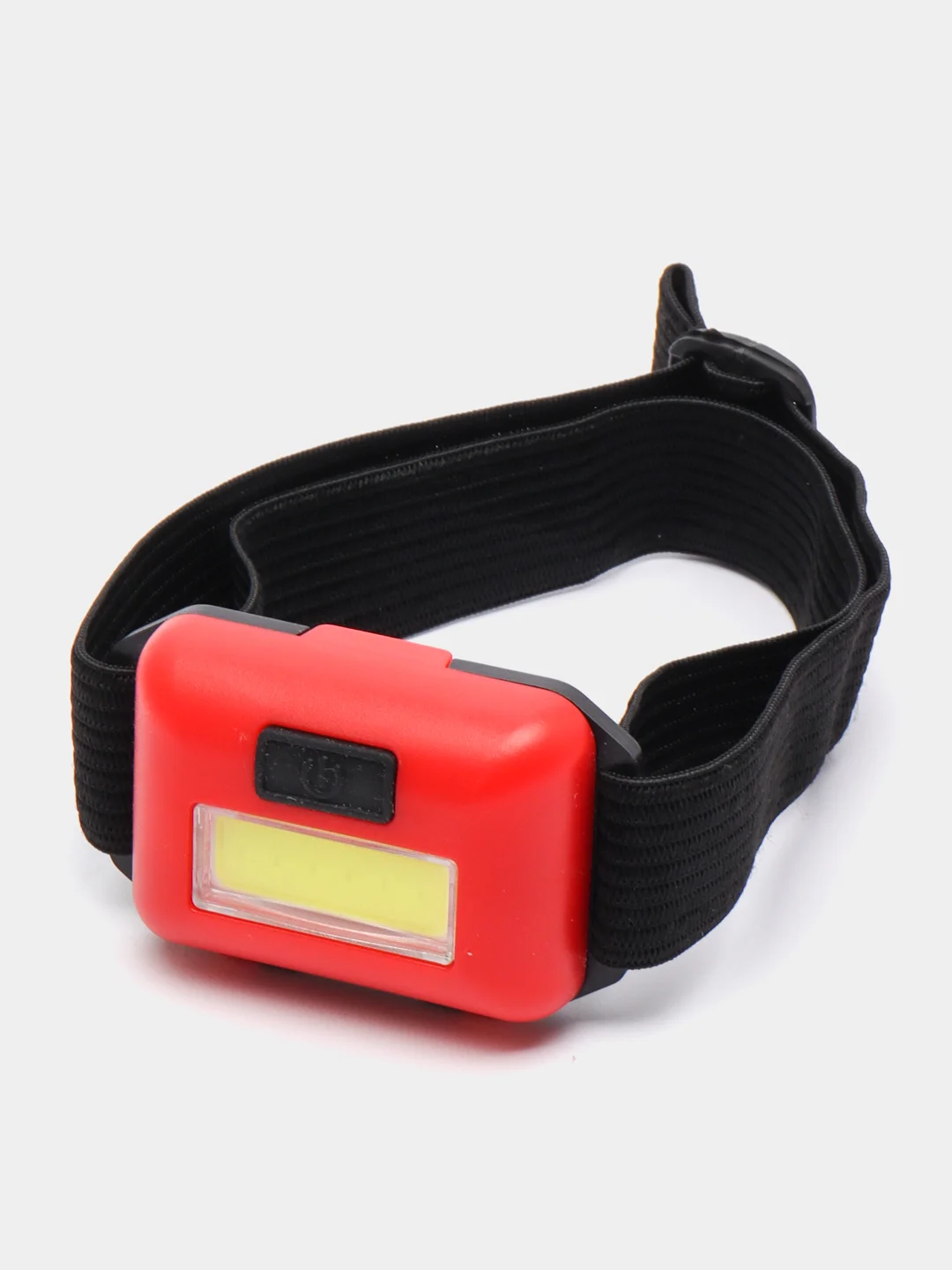 Черный походный туристический налобный фонарь на батарейках HeadLamp 10W COB
