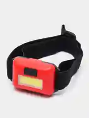 Черный походный туристический налобный фонарь на батарейках HeadLamp 10W COB