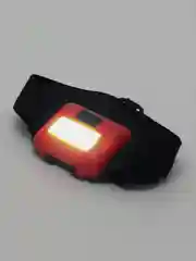 Черный походный туристический налобный фонарь на батарейках HeadLamp 10W COB