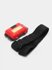 Черный походный туристический налобный фонарь на батарейках HeadLamp 10W COB