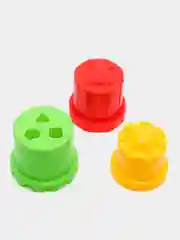 Красный набор для игры в песке, 6 предметов