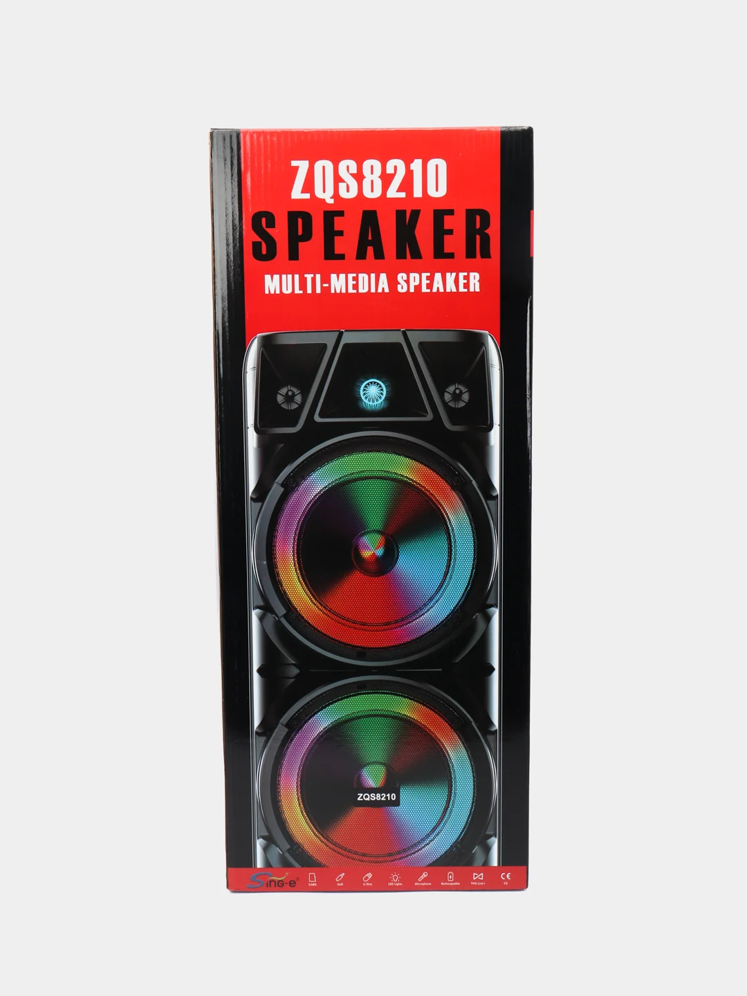 Портативная колонка ZQS 8210, беспроводная, с караоке