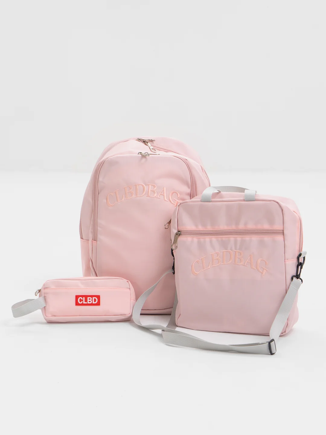 Розовый рюкзак школьный, подростковый , в институт, портфель "InStyle", комплект 3 в 1