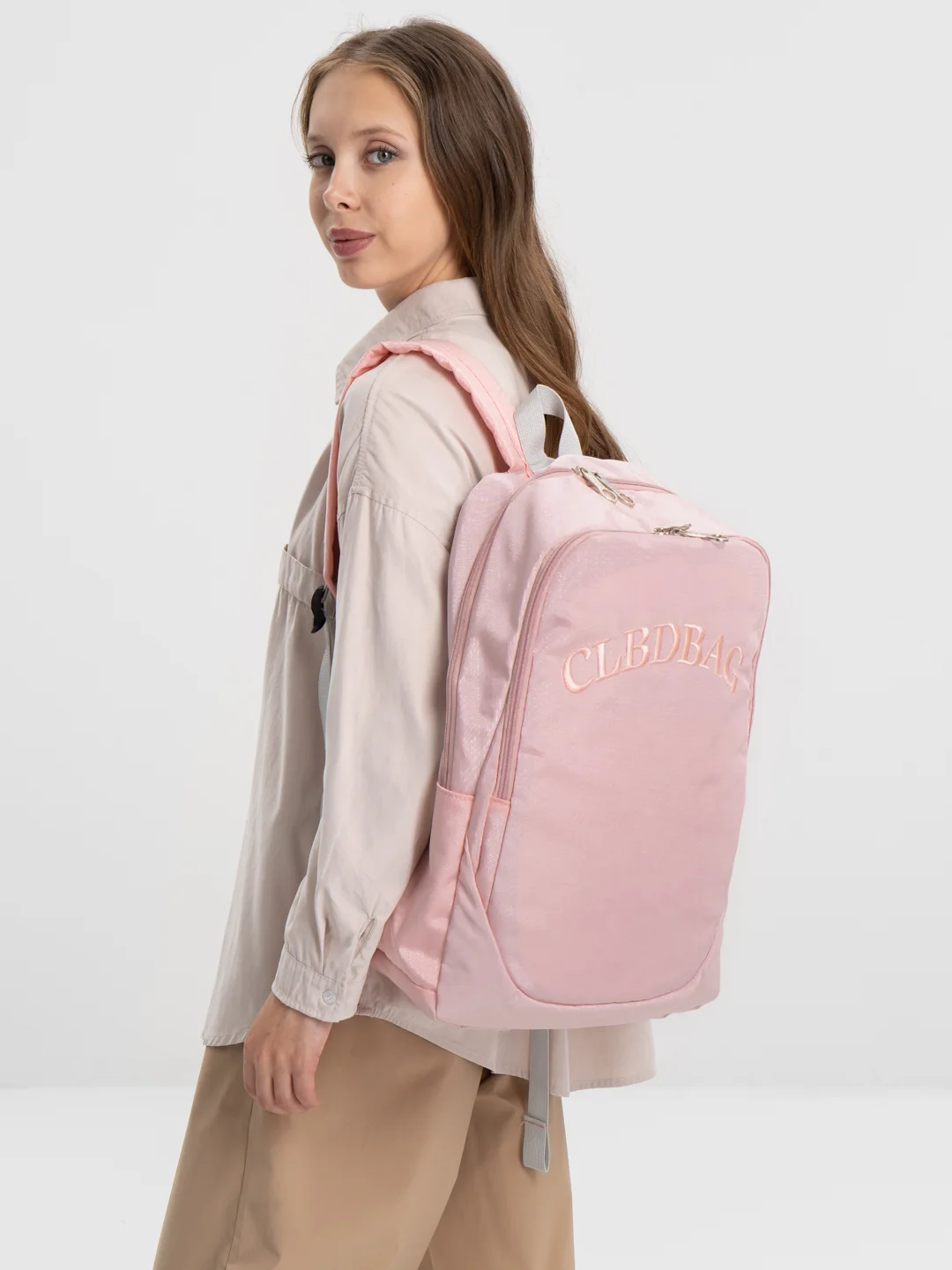 Розовый рюкзак школьный, подростковый , в институт, портфель "InStyle", комплект 3 в 1