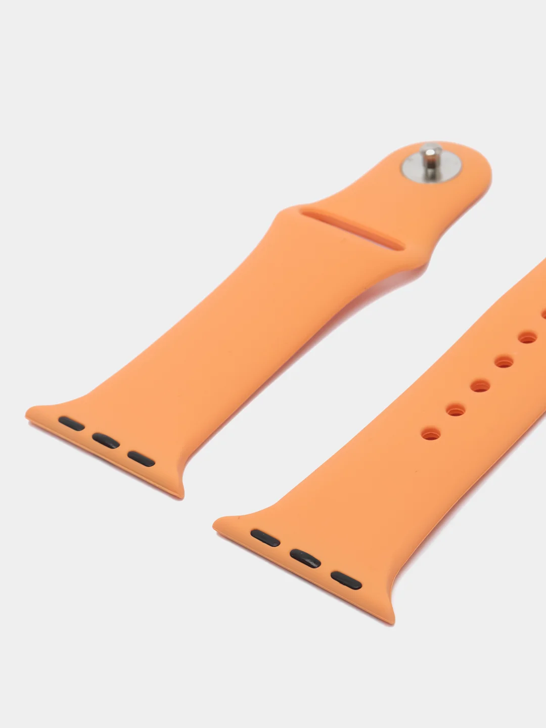 Оранжевый силиконовый ремешок для Apple Watch