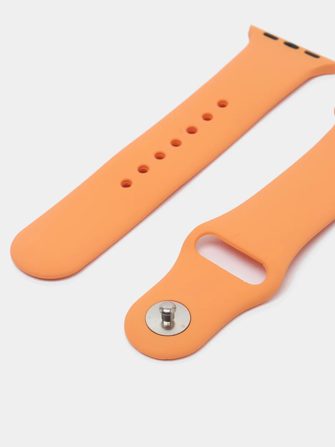 Оранжевый силиконовый ремешок для Apple Watch