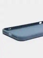 Небесно-голубой чехол для iPhone, силиконовый, со стеклянной панелью