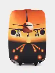 Оранжевый чехол для чемодана, размер L 75 х 85 см, серия Travel, дизайн Great journey