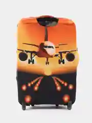 Оранжевый чехол для чемодана, размер L 75 х 85 см, серия Travel, дизайн Great journey