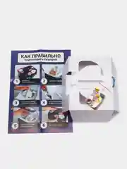 Белый подарочная коробка с конфетти / вау коробка для девушек, женщин