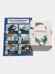 Белый подарочная коробка с конфетти Вау, коробка для мужчины, парня и друга