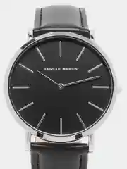 Черный мужские наручные часы Hannah Martin HM3319, в подарочной упаковке