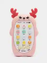 Розовый музыкальный телефон для малышей, телефон детский