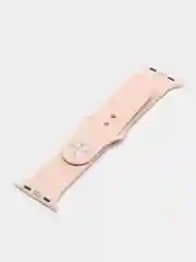 Пудровый ремешок для Apple Watch 3, 4, 5, 6, SE, 7, 8, ultra, силиконовый