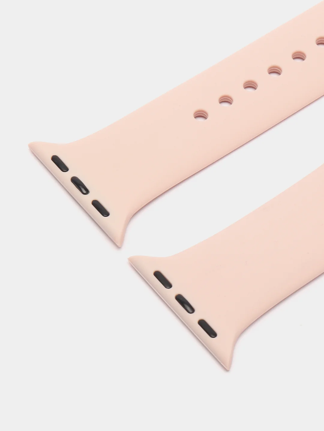 Пудровый ремешок для Apple Watch 3, 4, 5, 6, SE, 7, 8, ultra, силиконовый