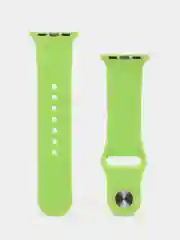 Салатовый ремешок для Apple Watch 3, 4, 5, 6, SE, 7, 8, ultra, силиконовый