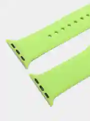 Салатовый ремешок для Apple Watch 3, 4, 5, 6, SE, 7, 8, ultra, силиконовый
