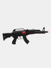 Хром игрушечный автомат-трещотка, пистолет для мальчика. Работает без батареек