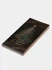 Черный обёртка, обложка, бумага для шоколада новогодняя "С Новым годом!",5 штук