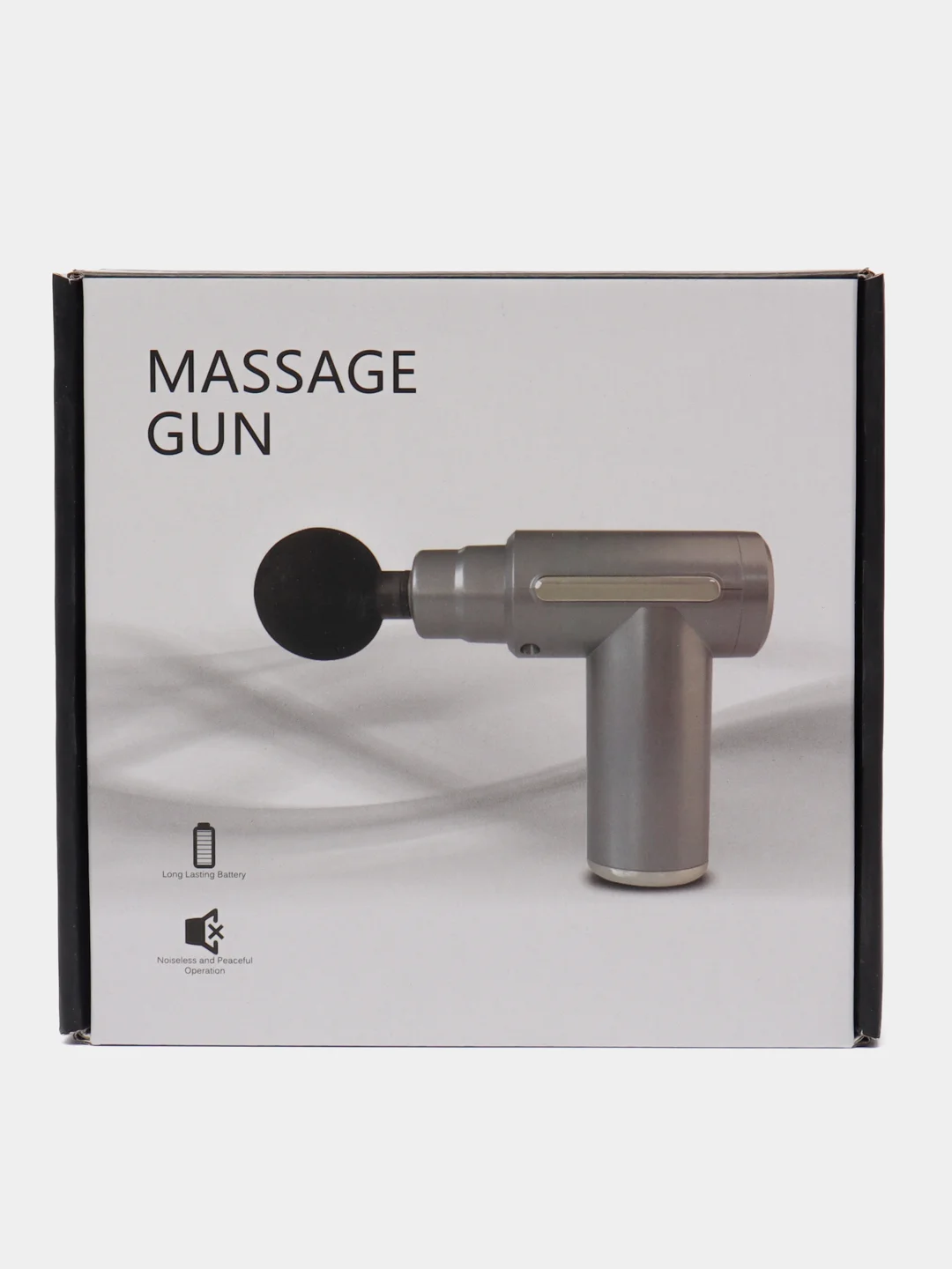 Серый мышечный массажер для тела Fascial Gun, перкуссионный, фасциальный