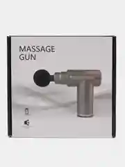 Серый мышечный массажер для тела Fascial Gun, перкуссионный, фасциальный