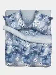 Постельное белье 1,5 сп / 2 спальное / евро/ семейный Бязь ivSubelIa "Космея", 70x70