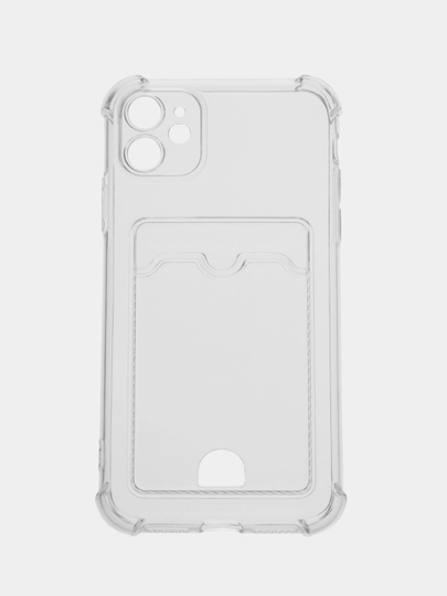 Чехол для iPhone (Айфон) 11, 12, 13, 14, XR, 7, 8, Plus, Pro Max, с картхолдером, силиконовый