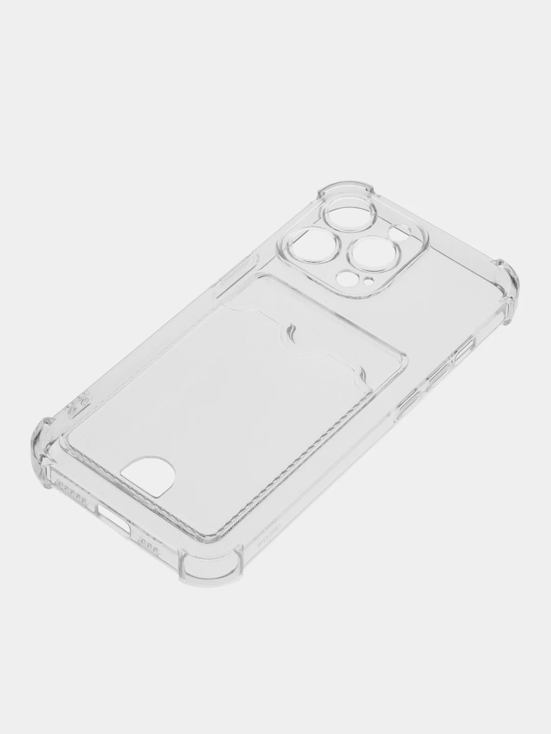 Прозрачный чехол для iPhone (Айфон) 11, 12, 13, 14, XR, 7, 8, Plus, Pro Max, с картхолдером, силиконовый