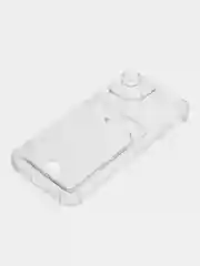 Прозрачный чехол для iPhone (Айфон) 11, 12, 13, 14, XR, 7, 8, Plus, Pro Max, с картхолдером, силиконовый
