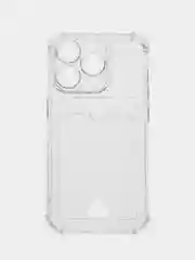 Прозрачный чехол для iPhone (Айфон) 11, 12, 13, 14, XR, 7, 8, Plus, Pro Max, с картхолдером, силиконовый