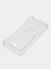 Прозрачный чехол для iPhone (Айфон) 11, 12, 13, 14, XR, 7, 8, Plus, Pro Max, с картхолдером, силиконовый