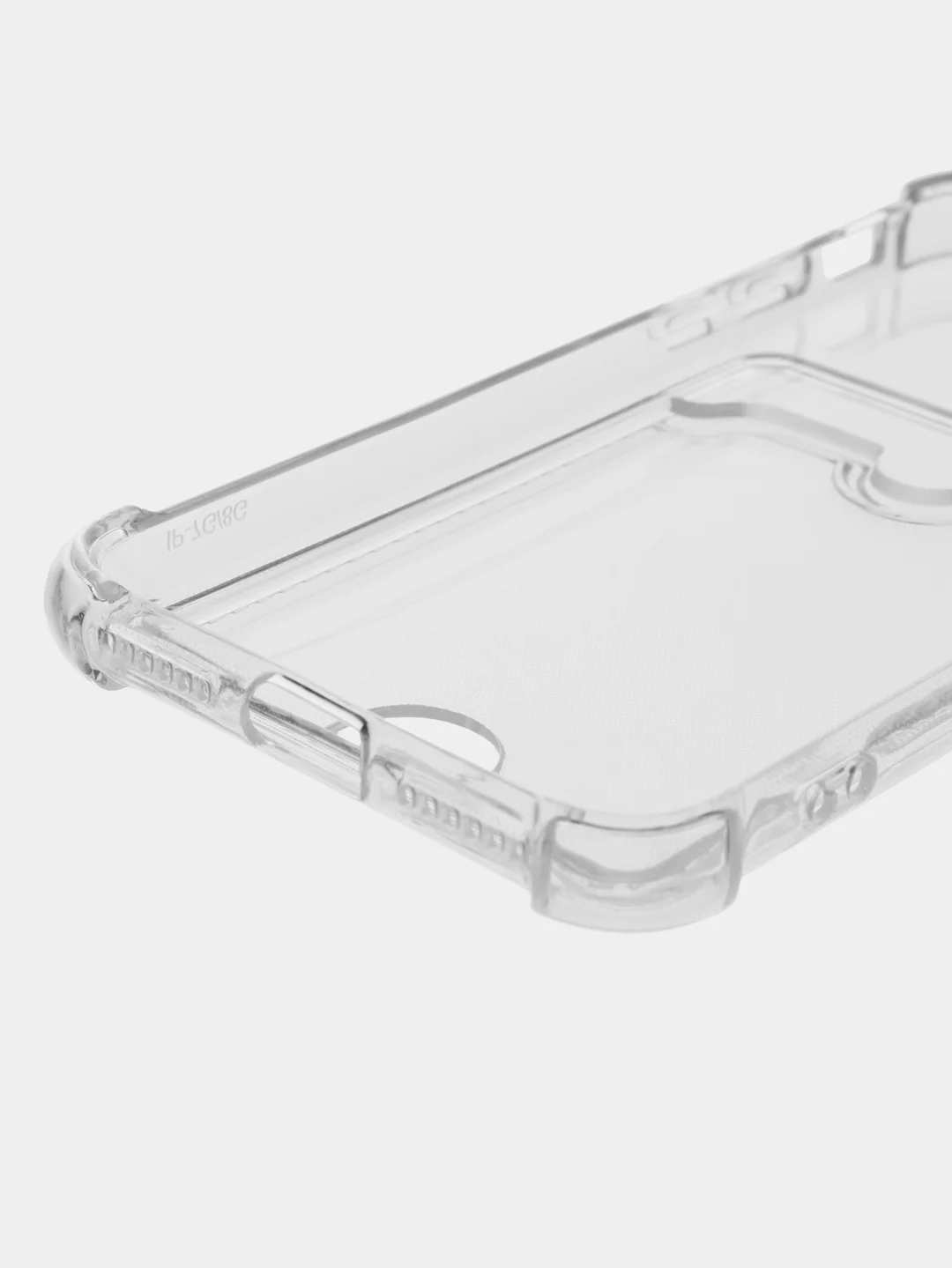 Прозрачный чехол для iPhone (Айфон) 11, 12, 13, 14, XR, 7, 8, Plus, Pro Max, с картхолдером, силиконовый