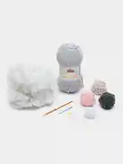 Набор для вязания мягкой игрушки амигуруми "Пушин" Pusheen, 20 см