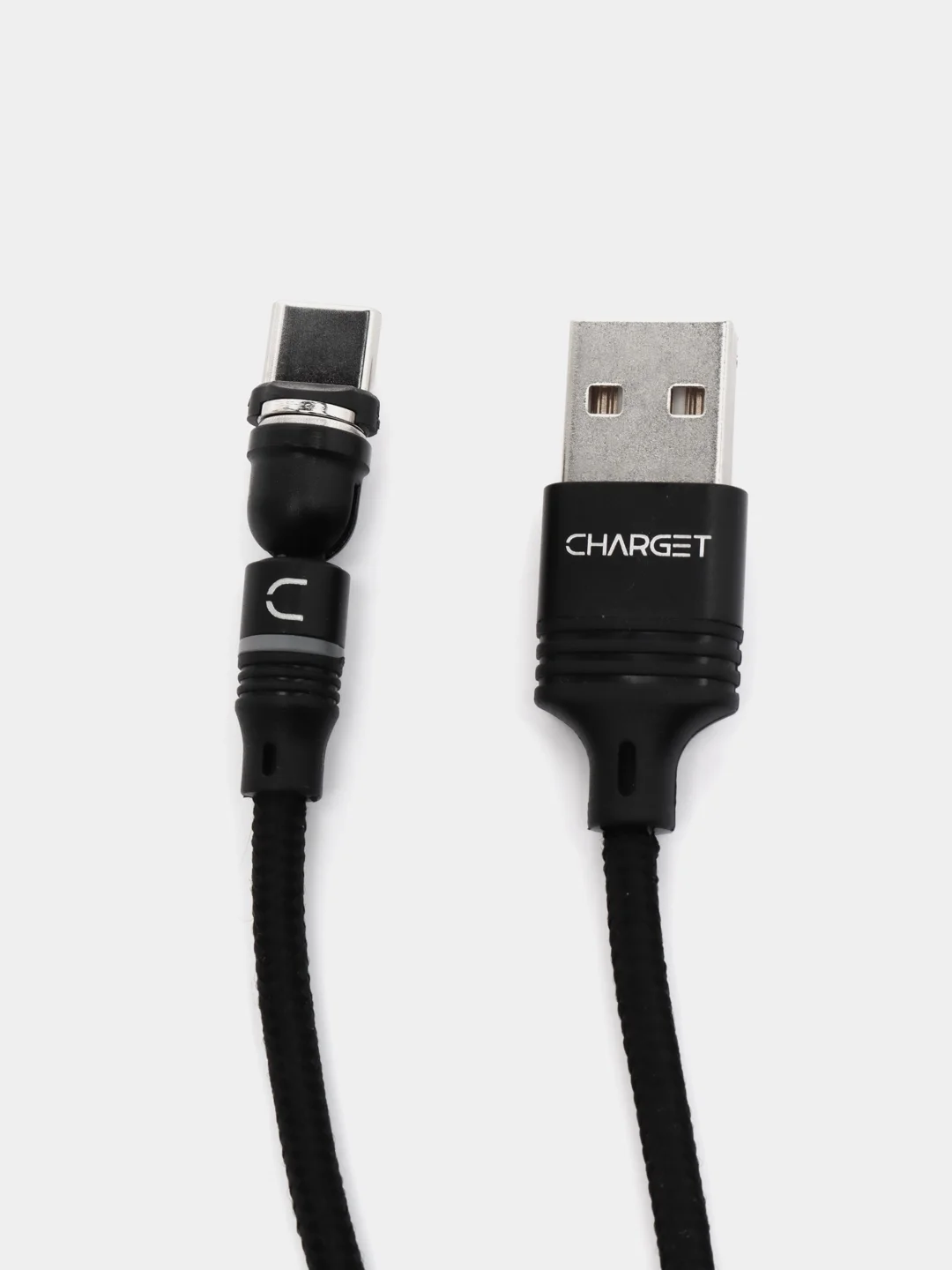 Пурпурный кабель Charget NL circle backlight Quick charge 3.0 поворотный