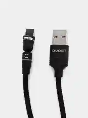 Пурпурный кабель Charget NL circle backlight Quick charge 3.0 поворотный