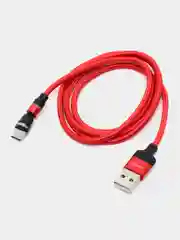 Красный кабель Charget NL circle backlight Quick charge 3.0 поворотный