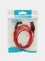 Красный кабель Charget NL circle backlight Quick charge 3.0 поворотный