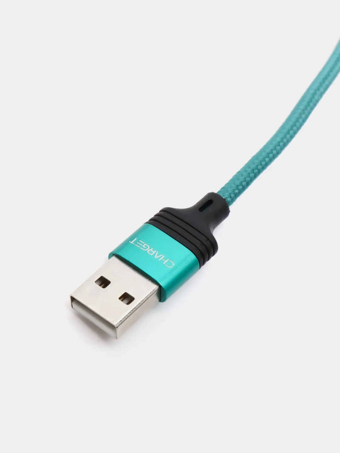 Бирюзовый кабель Charget NL circle backlight Quick charge 3.0 поворотный