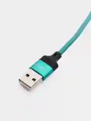 Бирюзовый кабель Charget NL circle backlight Quick charge 3.0 поворотный