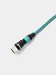 Бирюзовый кабель Charget NL circle backlight Quick charge 3.0 поворотный