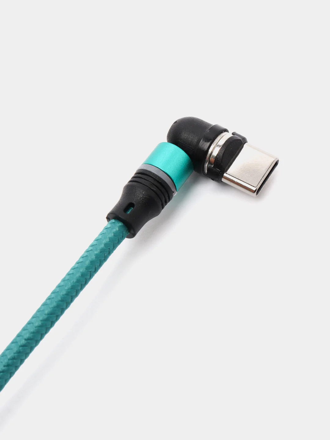 Бирюзовый кабель Charget NL circle backlight Quick charge 3.0 поворотный