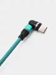 Бирюзовый кабель Charget NL circle backlight Quick charge 3.0 поворотный