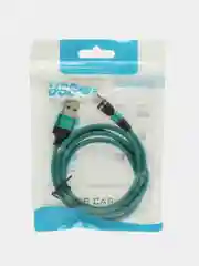 Бирюзовый кабель Charget NL circle backlight Quick charge 3.0 поворотный