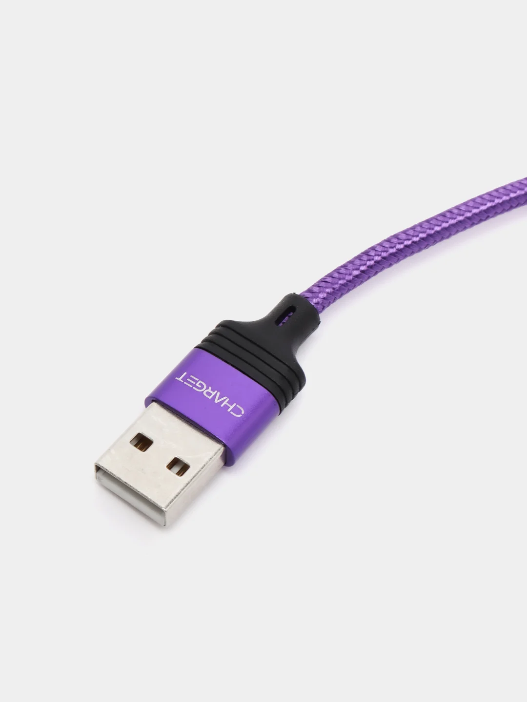 Пурпурный кабель Charget NL circle backlight Quick charge 3.0 поворотный
