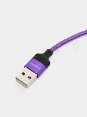 Пурпурный кабель Charget NL circle backlight Quick charge 3.0 поворотный