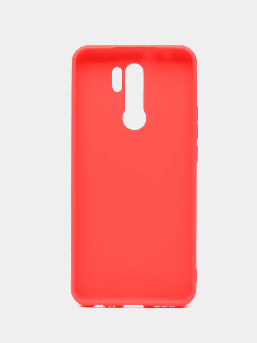 Красный чехол для Xiaomi Redmi 9, матовый, однотонный